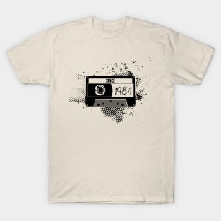 1984s Vintage, 84s Black Cassette T-Shirt